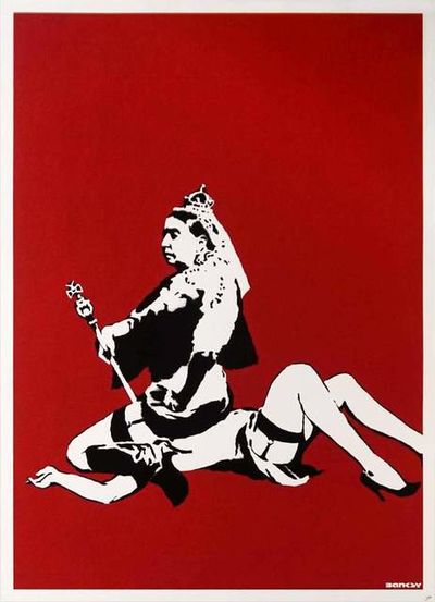 Banksy, ‘Queen Vic’, 2003