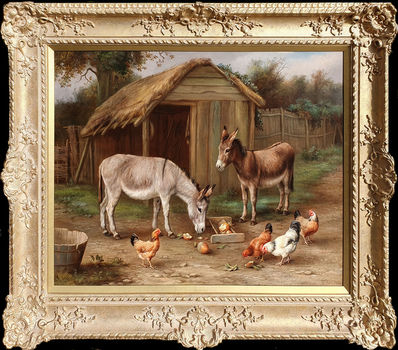 Edgar Hunt, ‘Farmyard Friends’, 19th Century