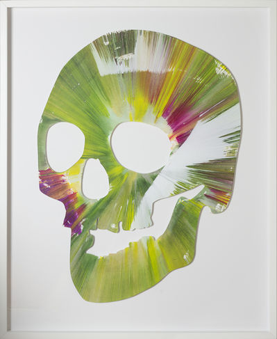 Damien Hirst, ‘Spin Painting - Green Skull’, 2009