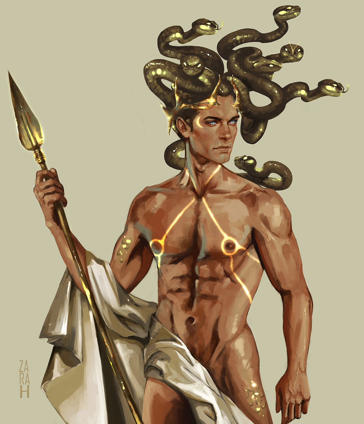 za-ra-h:
“Greek mythology reimagined; Perseus as Medusa. Finally got around to finishing this!
”