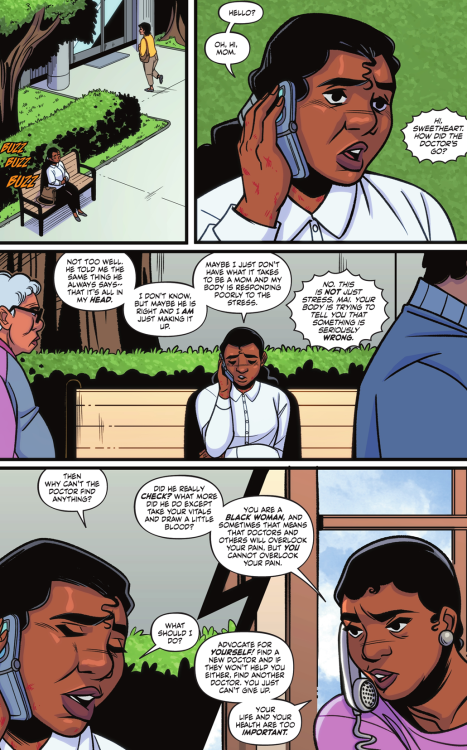 hb-pickle:
“why-i-love-comics:
“Represent! #4 - “Believe You” (2021)
“written by Nadira Jamerson
art by Brittney Williams & Andrew Dalhouse
” ”
This is so important. There are literal studies proving white doctors don’t think black patients...