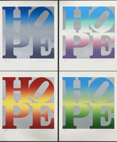 Robert Indiana, ‘Four Season of Hope (Silver, Available as a Full Set or Individually)’, 2012