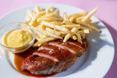 Duck frites at Bistrot 916 at Potts Point.