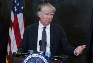 In this Feb. 24, 2020, file photo, Manhattan District Attorney Cyrus Vance Jr., speaks at a news conference in New York