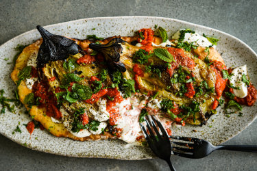 Eggplant flatbread