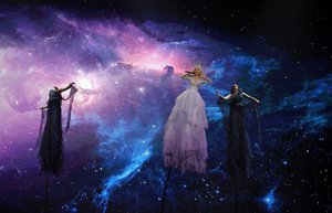 In this Saturday, May 18, 2019 file photo, Kate Miller-Heidke of Australia, center, performs the song "Zero Gravity" during the 2019 Eurovision Song Contest grand final in Tel Aviv, Israel.