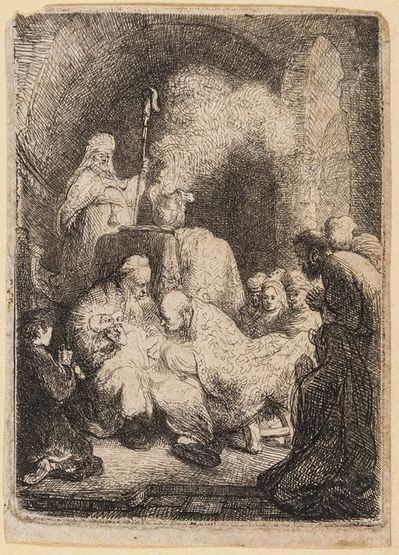 Rembrandt van Rijn, ‘The Circumcision: Small Plate’, circa 1630