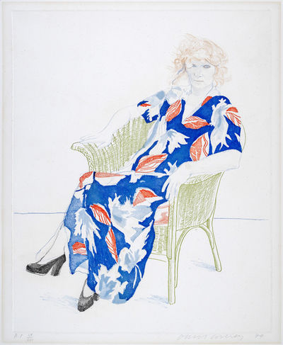 David Hockney, ‘Celia in a Wicker Chair’, 1974