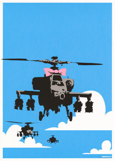 Banksy, ‘Happy Choppers’, 2003