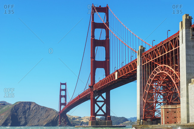 View of Golden Gate Bridge, San Francisco, California, USA