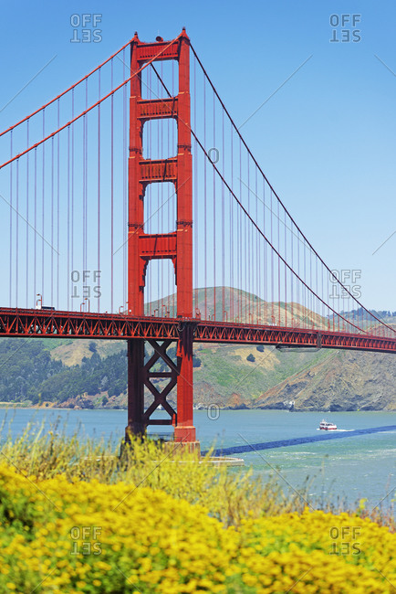 View of Golden Gate Bridge, San Francisco, California, USA