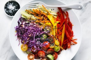 Adam Liaw's rainbow salad is rich in lycopene.