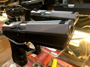 Jericho 941PL polymer .40SW gun, on display at a gun show. Taken on July 2017.