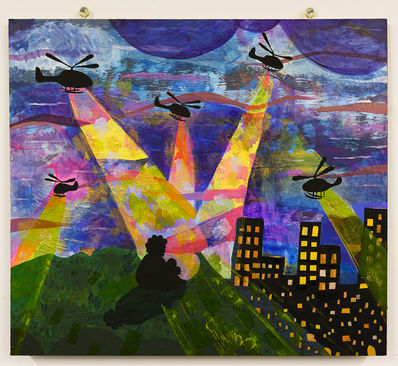 Azikiwe Mohammed, ‘Places I’ve Been With Helicopters #1 / My Building Is On The Left’, 2020