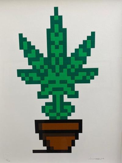 Invader, ‘Hollyweed ’, 2018