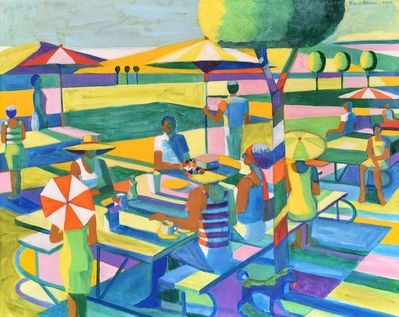 Roland Petersen, ‘Picnic with four Umbrellas’, 2020