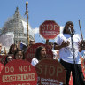 The development of the land has long being fought against by the San Carlos Apache tribe.