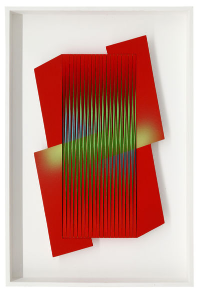 Alberto Biasi, ‘Avvinghiato dal rosso’, 2015