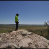 Gomeroi man Steve Talbott overlooks the land China Shenhua plans to turn into a mine. 