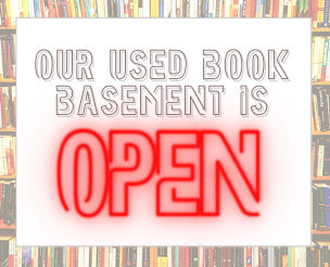 Our used books basement is open!