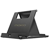 MoKo Phone/Tablet Stand, Foldable Desktop Holder Fit with iPhone 12 Pro Max / 12 Mini, 11 Pro Max, iPhone SE, iPad Pro 11, 10.2 (8th Gen), Air 4 10.9, Air 3, Mini 5, Galaxy S20, Tab S7, Black