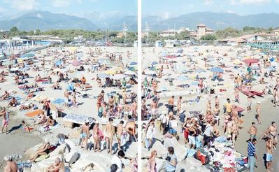 Massimo Vitali, ‘48 & 49 MadiMa Ragnodoro Diptych (left and right) from "A Portfolio of Landscapes With Figures"’, 2006