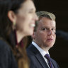 New Zealand PM Jacinda Ardern and Minister for COVID-19 Response, Chris Hipkins.