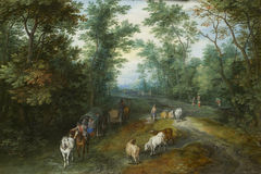 Landscape with Travellers on a Country Road