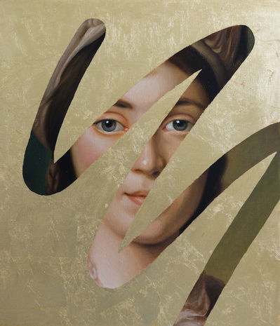 Lino Lago, ‘Fake Abstract (Gold on Alexander Roslin)’, 2021