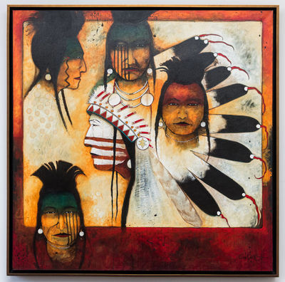 Kevin Red Star, ‘Chief and His Men (Crow Indians)’, 2015