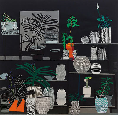 Jonas Wood, ‘Black Still Life’, 2013