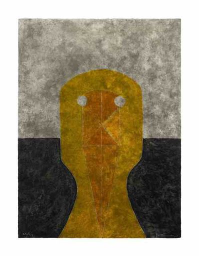 Rufino Tamayo, ‘Cabeza en ochre (from Ocho Aguafuertes)’, 1984