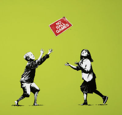 Banksy, ‘No Ball Games (Green)’, 2009