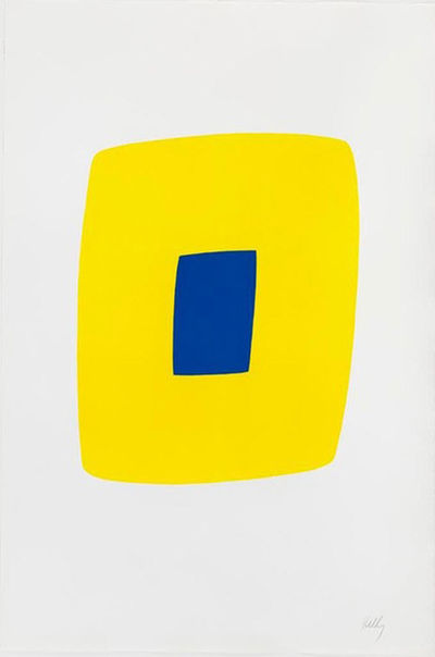 Ellsworth Kelly, ‘Yellow with Dark Blue’, 1964-1965