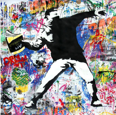 Mr. Brainwash, ‘Banksy Thrower’, 2018