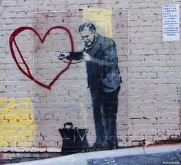 "banksy - peaceful hearts doctor - 3"