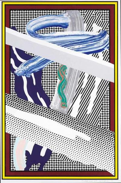 Roy Lichtenstein, ‘Reflections On Expressionist Painting (Corlett 255)’, 1990