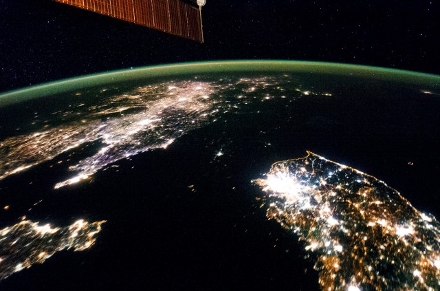 North Korea as seen from the ISS