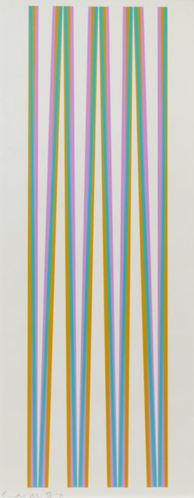 Bridget Riley, ‘Elongated Triangles 4’, 1971