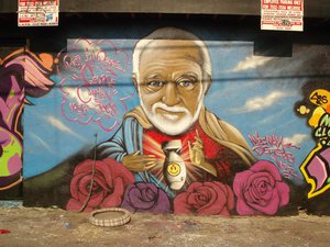 "R.I.P. George Carlin NicNak CBS UTI DGT LosAngeles Graffiti Art"