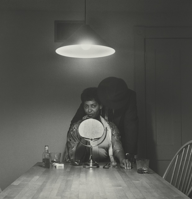 Carrie Mae Weems, ‘Untitled (Man and mirror) (from Kitchen Table Series)’, 1990, Photography, Gelatin silver print, Guggenheim Museum