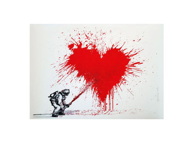 Mr. Brainwash, ‘Love to the Rescue’, 2014