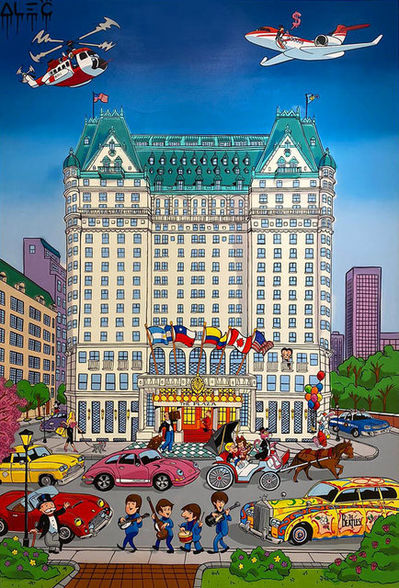 Alec Monopoly, ‘Monop Team and Beatles at Plaza NY’, 2021