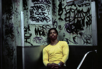 Young black man in subway. New York, USA