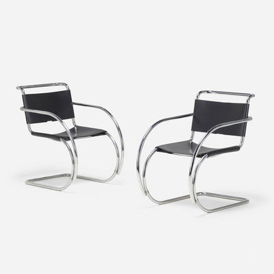 Ludwig Mies van der Rohe, ‘MR lounge chairs, pair’, 1927