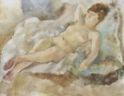 Jules Pascin, ‘Rebecca Couchée’, 1927