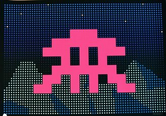 Space Invader LED Screen Print Lazarides Edition of 100 Street Art Urban Art 