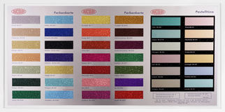 Colour Chart with Glitter