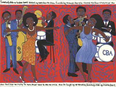 Faith Ringgold, ‘Somebody Stole My Broken Heart’, 2004