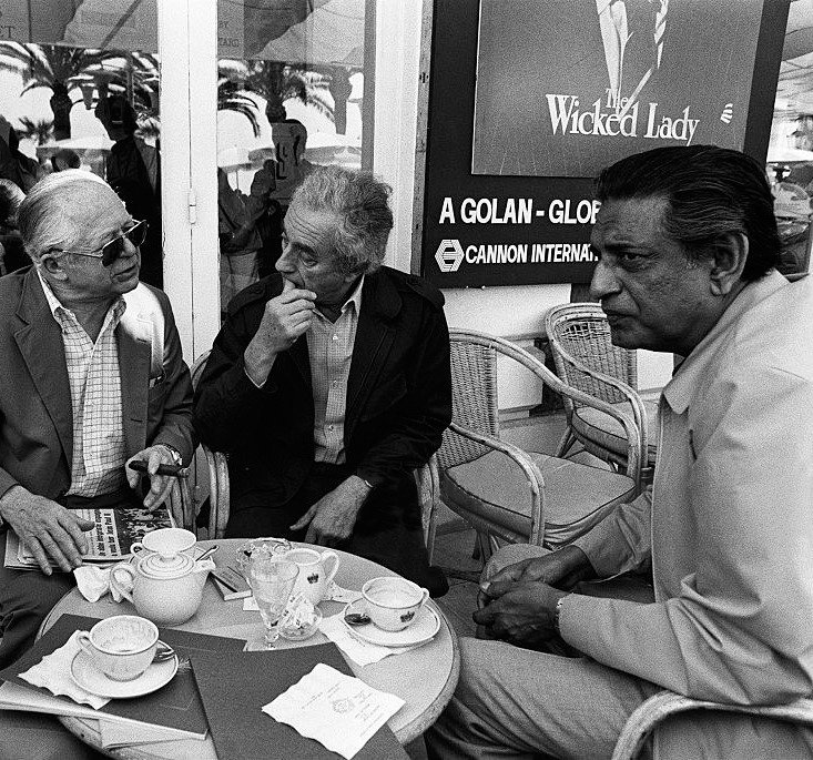 r/criterion - Billy Wilder, Michelangelo Antonioni and Satyajit Ray at the 1984 Cannes Film Festival.